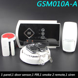 Voice prompt Wireless/Wired SMS GSM Alarm System Home auto security Systems with PIR/Door Alarm Sensor APP control device kit