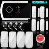 Voice prompt Wireless/Wired SMS GSM Alarm System Home auto security Systems with PIR/Door Alarm Sensor APP control device kit