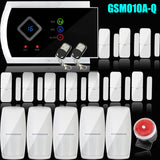 Voice prompt Wireless/Wired SMS GSM Alarm System Home auto security Systems with PIR/Door Alarm Sensor APP control device kit