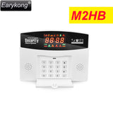 Hot Selling English/Russian/Spanish Wireless GSM Alarm System 433MHz Home Burglar Security Alarm System M2-2, Free Shipping