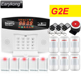 Hot Selling English/Russian/Spanish Wireless GSM Alarm System 433MHz Home Burglar Security Alarm System M2-2, Free Shipping