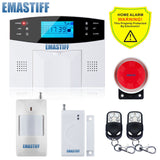 Free Shipping!IOS Android APP Control Wireless Home Security GSM Alarm System Intercom Remote Control Autodial Siren Sensor Kit