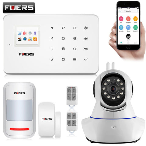 Wireless GSM Alarm Systems Security Home IOS/Android APP Remote Control Alarmas Casas With Wireless Door Sensors Detector