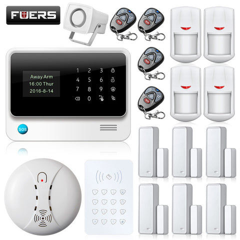G90B Russian/English/French/Spanish WiFi Alarm System Home GSM GPRS Burglar Alarm IOS Android APP Control Security Alarm System