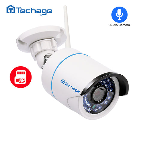 Techage 720P 960P 1080P Wireless IP Camera Home Security Wifi Audio Record Camera Outdoor Waterproof Onvif with SD TF Card Slot