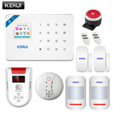 Wireless WiFi GSM Alarm System Android ios APP Control  home Security Alarm System with PIR motion sensor IP camera