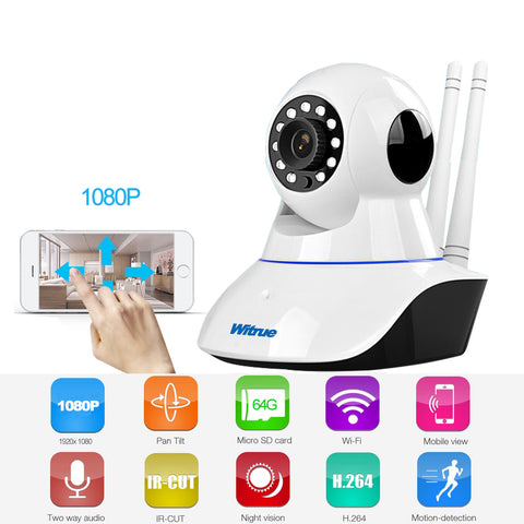 Witrue 1080P Wireless IP Camera Wi-fi HD Video Surveillance Camera P2P Night Vision CCTV Home Security camera Wifi Baby Monitor