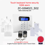 Wofea IOS & android APP control two way Intercom LCD touch keyboard wireless GSM alarm system security home kit