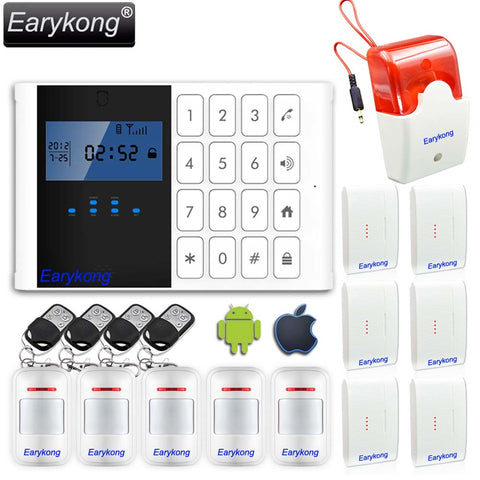 Comfortable Keyboard M2C Wireless GSM alarm system, LCD Screen, For Home Burglar Alarm System, Sensor Detector Alarm