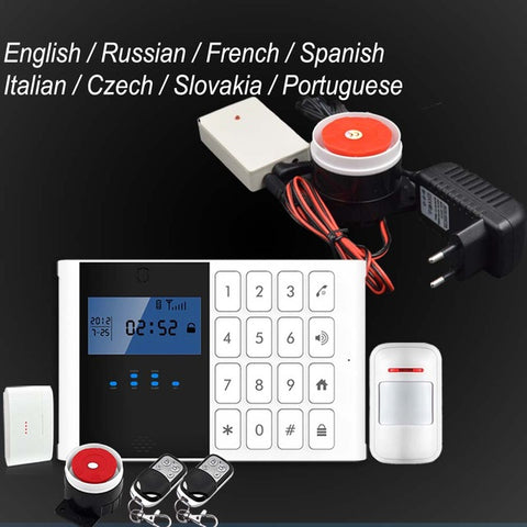 Comfortable Keyboard M2C Wireless GSM alarm system, LCD Screen, For Home Burglar Alarm System, Sensor Detector Alarm