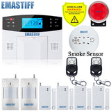 Free Shipping!IOS Android APP Control Wireless Home Security GSM Alarm System Intercom Remote Control Autodial Siren Sensor Kit