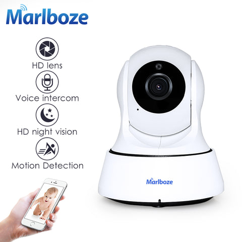 Marlboze 720P HD Wireless Wifi IP Camera Home Security Surveillance Camera Onvif P2P IR-Cut P/T Night Vision CCTV Indoor Camera