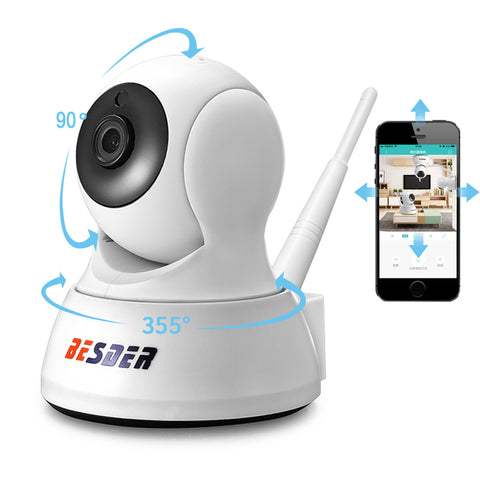 BESDER HD 720P Home Security IP Camera Two Way Audio Wireless Mini Camera 1MP IR Night Vision CCTV Camera Baby Monitor iCsee App