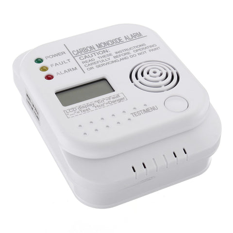 NEW Safurance CO Carbon Monoxide Alarm Detector LCD Digital Home Security Indepedent Sensor Safety