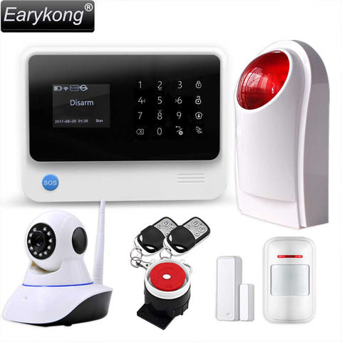 Original G90B WIFI gsm alarm system Touch Keyboard IOS Android APP 433MHz Home Burglar Wifi/GSM/GPRS/SMS Alarm System, Earykong