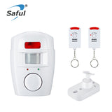 Home Security  Alarm System Infrared Sensor Anti-theft Motion Detector Alarm Monitor Wireless Alarm System+2 Remote Controllers