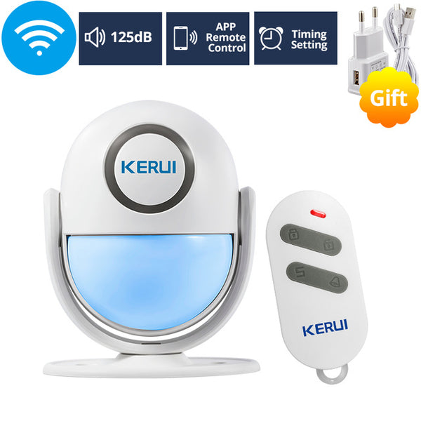 KERUI WIFI Home Security Alarm System DIY KIT IOS/Android Smartphone App 120dB PIR Main Panel Door/window Sensor Burglar Alarm