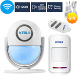 KERUI WIFI Home Security Alarm System DIY KIT IOS/Android Smartphone App 120dB PIR Main Panel Door/window Sensor Burglar Alarm