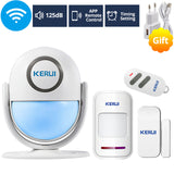 KERUI WIFI Home Security Alarm System DIY KIT IOS/Android Smartphone App 120dB PIR Main Panel Door/window Sensor Burglar Alarm