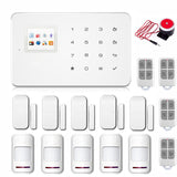 G18 wireless zones app control GSM alarm system with touch screen TFT color display  home alarm system PIR Motion Sensonr