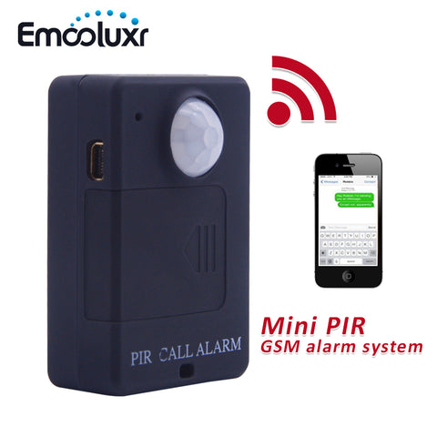 Black Wireless GSM PIR Alarm Monitor Simple Easy Use GSM Home Security Alarm System PIR Infrared Motion Sensor Detector Black A9