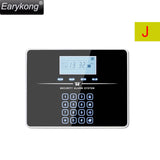 DHL Free Shipping ! English Russian Voice Wireless GSM Alarm System Home Burglar Security Touch Keyboard Alarm